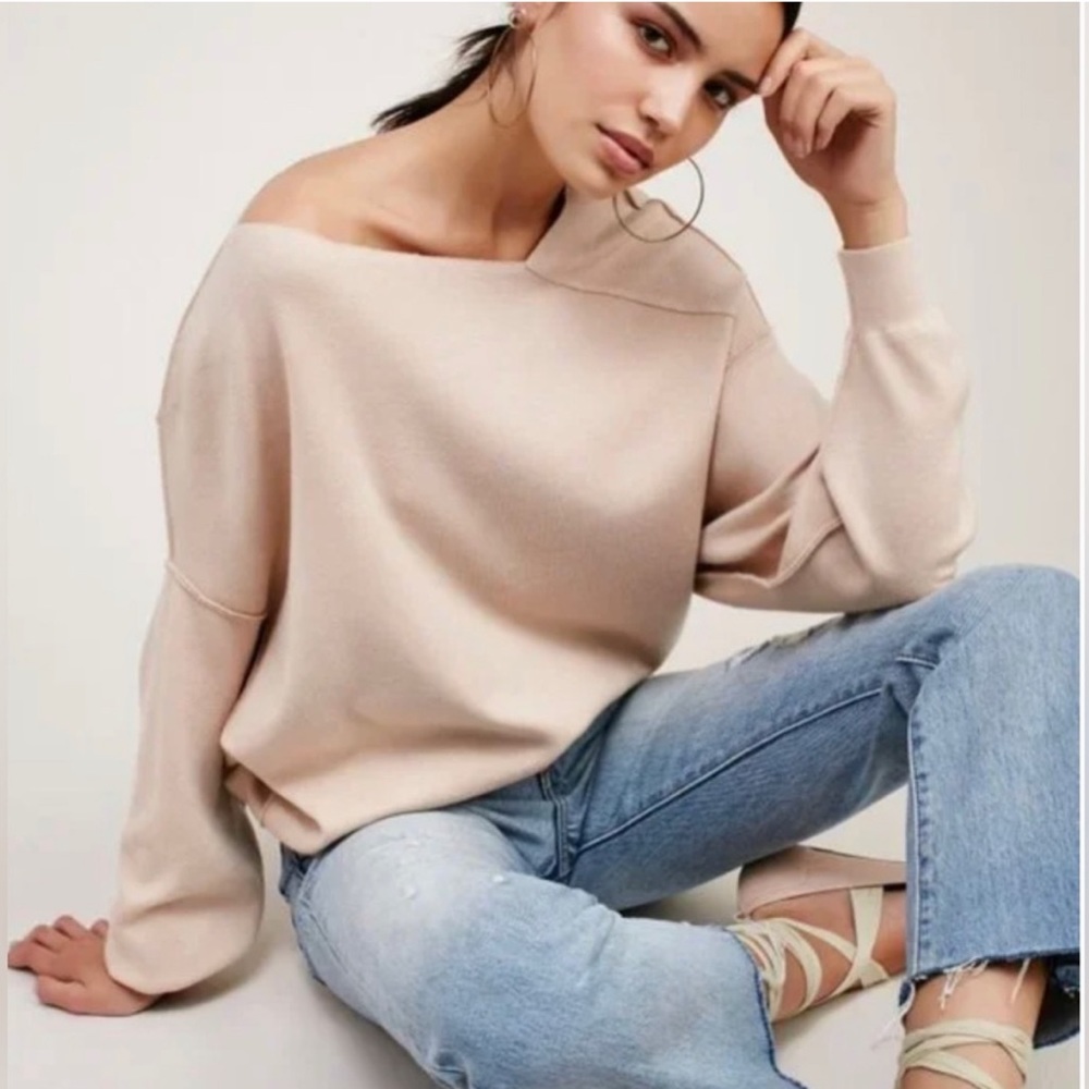 Free People Dolman Off The Shoulder Sweater, Size XS